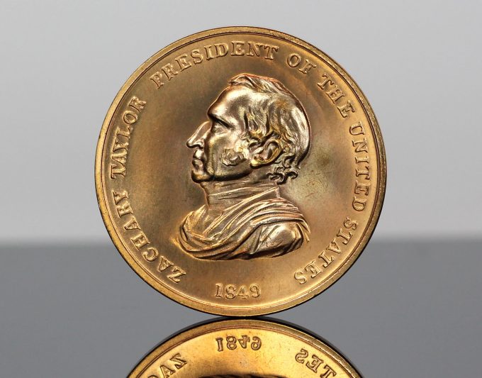 CoinNews photo Zachary Taylor Presidential Bronze Medal - Obverse