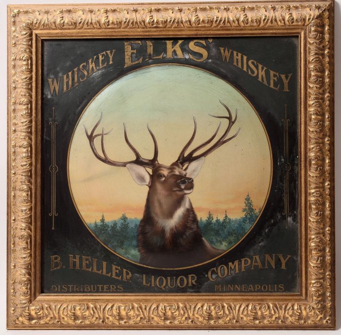 Elk's Whiskey sign