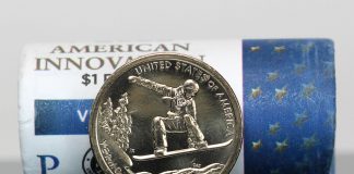US Mint Sales: 2022 Vermont Innovation Dollar Debuts Photo Roll of 2022-P Vermont American Innovation Dollars