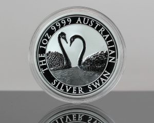 2022 Australia 1 oz Silver Swan Bullion Coin - Reverse