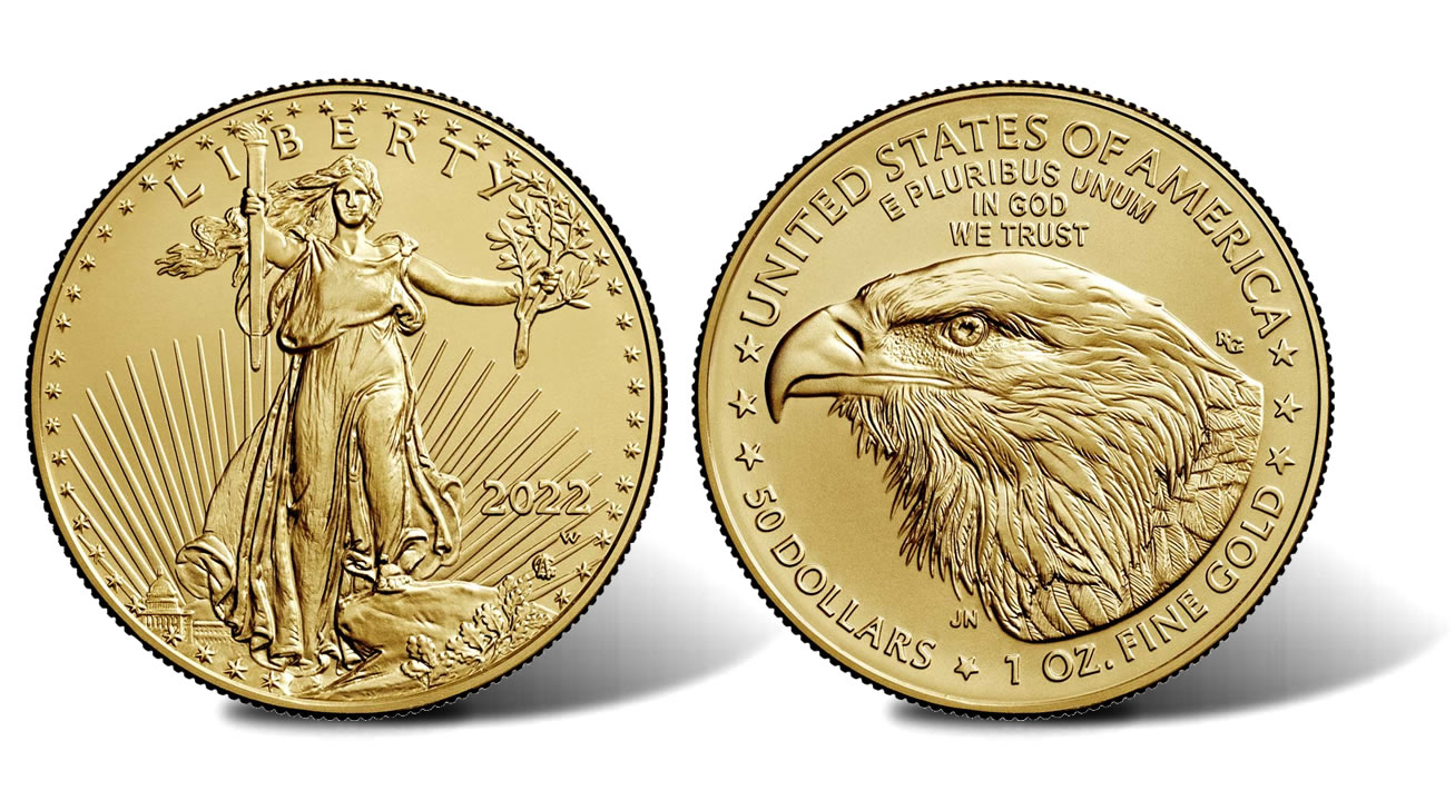 2022-W $50 Uncirculated American Gold Eagle Released | CoinNews