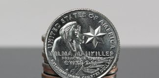 US Mint Sales: 2022 Mankiller Quarters and Gold Eagle Debut This CoinNews photo shows a stack of Wilma Mankiller quarters