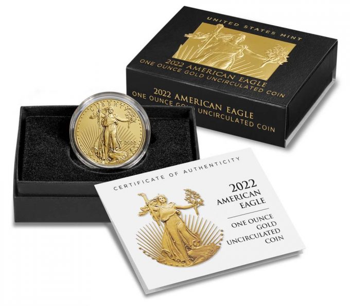 US Mint product images 2022-W $50 Uncirculated American Gold Eagle