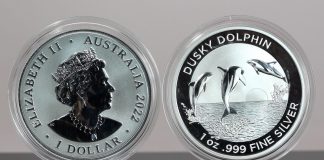 Perth Mint Silver Bullion Sales Mixed in First Half of 2022 2022 Australian Dusky Dolphin 1oz Silver Bullion Coins - Obverse and Reverse
