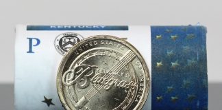 US Mint Sales: 2022 Kentucky Innovation Dollar Debuts CoinNews photo of a roll of 2022-P Kentucky American Innovation Dollars