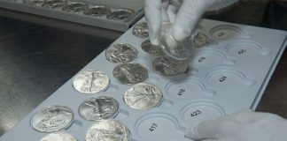 U.S. Mint Selects Stack’s Bowers to Auction 35th Anniversary American Eagles Tray of 35th Anniversary American Silver Eagles