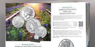 2023 Morgan and Peace Dollar Enrollments Open US Mint 2022 Product Brochure