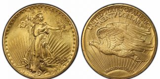 First Display of Saint-Gaudens Double Eagles and Presidential Documents at 2022 World’s Fair of Money Unique 1910 Experimental Finish Double Eagle