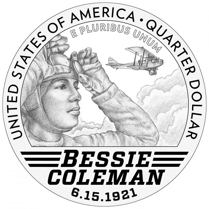 2023 Bessie Coleman quarter design