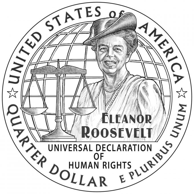 2023 Eleanor Roosevelt quarter design