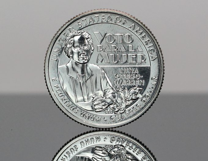 This CoinNews photo shows a 2022 Nina Otero-Warren Quarter (reverse side)