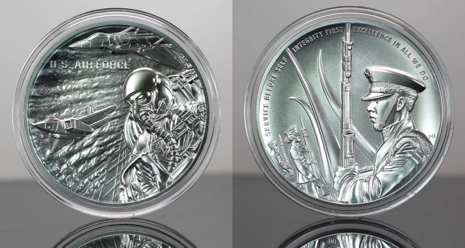 CoinNews photo U.S. Air Force 2.5 Ounce Silver Medal