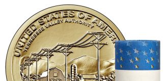 2022 American Innovation Dollar for Tennessee Release Roll of 2022-P American Innovation Dollars for Tennessee