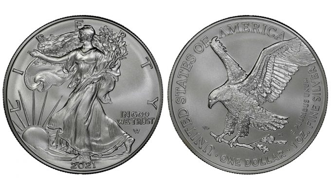 VERY FIRST American Silver Eagle Struck, New Design