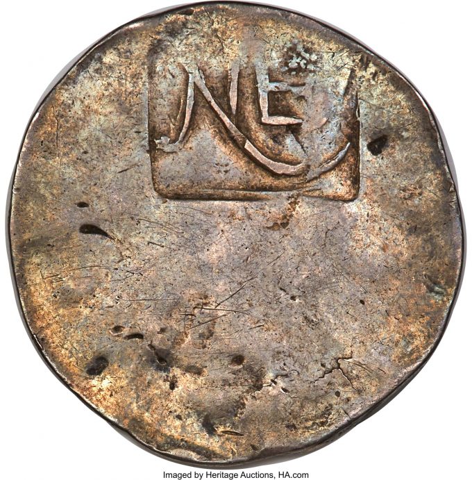 1652 New England Shilling, Salmon 3-B, VF35 NGC