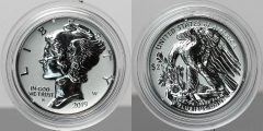 2019-W Reverse Proof American Palladium Eagle – obverse and reverse