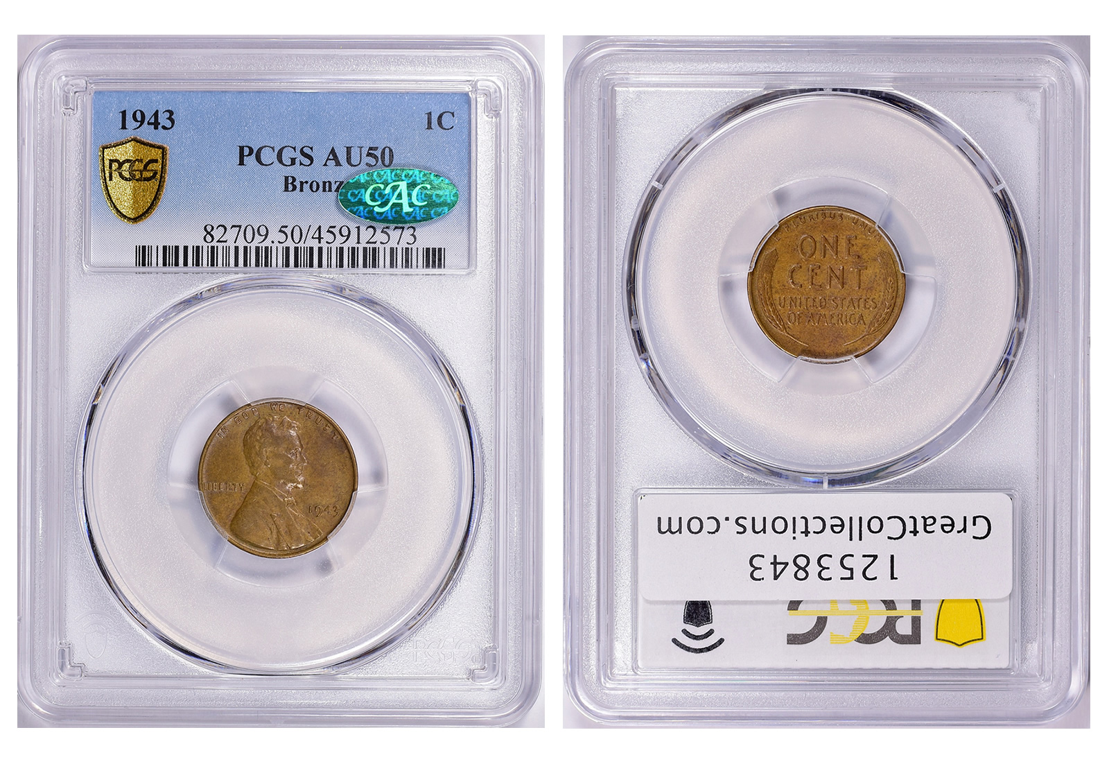 1943 Copper Penny at GreatCollections