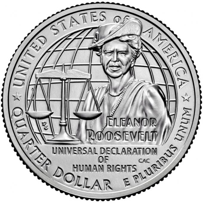 2023 Eleanor Roosevelt quarter image