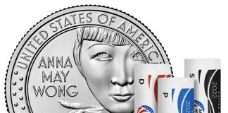 Anna May Wong Quarters Available in Rolls and Bags US Mint image 2022 P D S Anna May Wong quarter and rolls