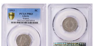 GreatCollections Acquires 1913 Nickel for $4.2 Million Walton 1913 Liberty Head nickel