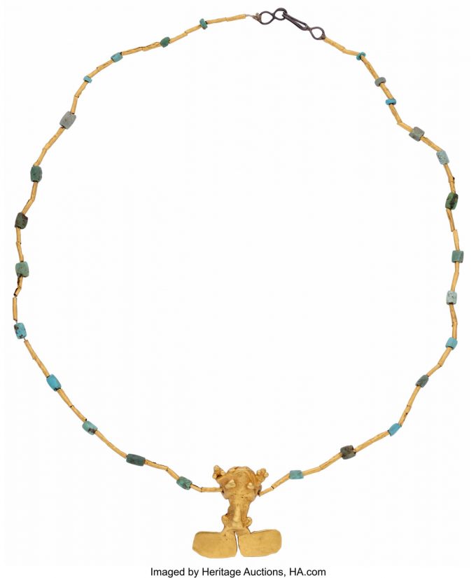 Diquis/Greater Chiriqui Frog Pendant from Fenn's Treasure