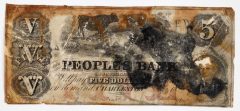 Peoples Bank of Charleston, SC $5