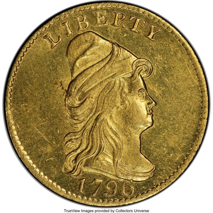 1796 BD-2 No Stars Quarter Eagle, MS63