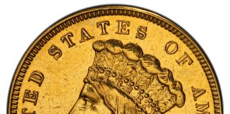 Trophy-Level Rarities in Heritage January FUN U.S. Coins Auctions 1870-S Three Dollar Gold, SP50