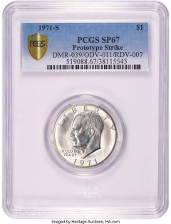 1971-S Eisenhower Dollar Prototype, SP67