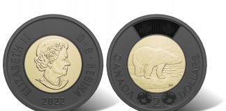 Canadian 2022 $2 Circulation Coin Features Black Outer Ring Canadian 2022 $2 Circulation Coin Black Outer Ring (obverse and reverse)