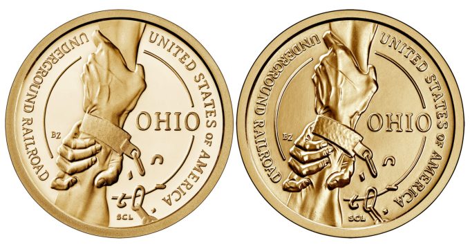 Proof and Uncirculated 2023 Ohio American Innovation Dollar Images