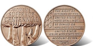 U.S. Mint Women’s Suffrage Bronze Medal Available for $20 Women’s Suffrage Bronze Medal