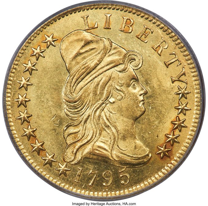 1795 Capped Bust Right Eagle, MS63