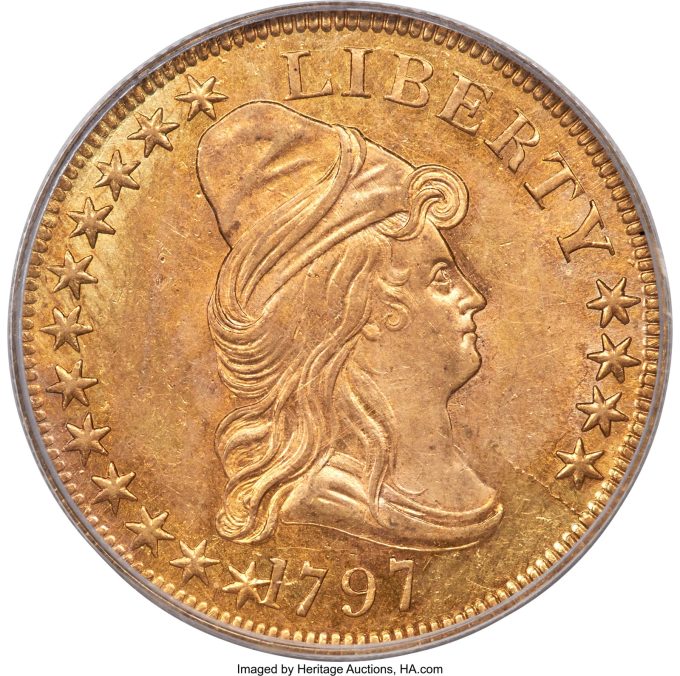 1797 Capped Bust Right Eagle, MS60