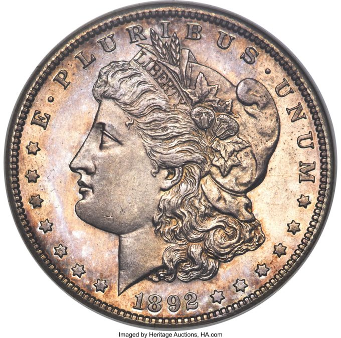 1892-S Morgan Dollar, MS63