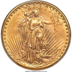 1927-D Saint-Gaudens Double Eagle, MS66