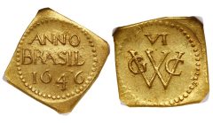 Brazil 1646 gold 6 Florins