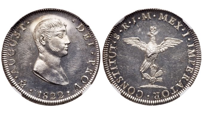 Mexico 1822 MO JM Silver 8 Reales