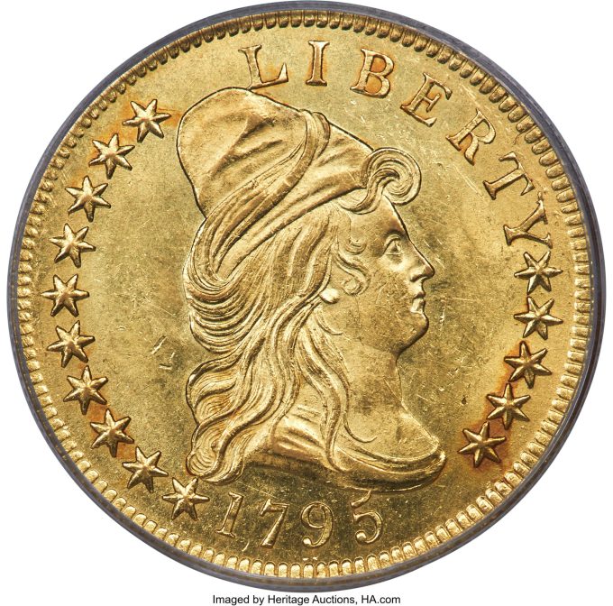 1795 Capped Bust Right Eagle, MS63