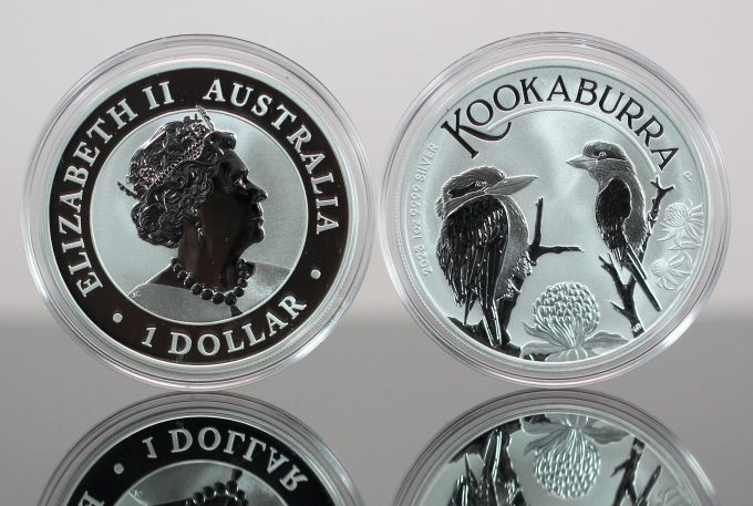 2023 Australian Kookaburra 1oz Silver Bullion Coins - Obverse and Reverse