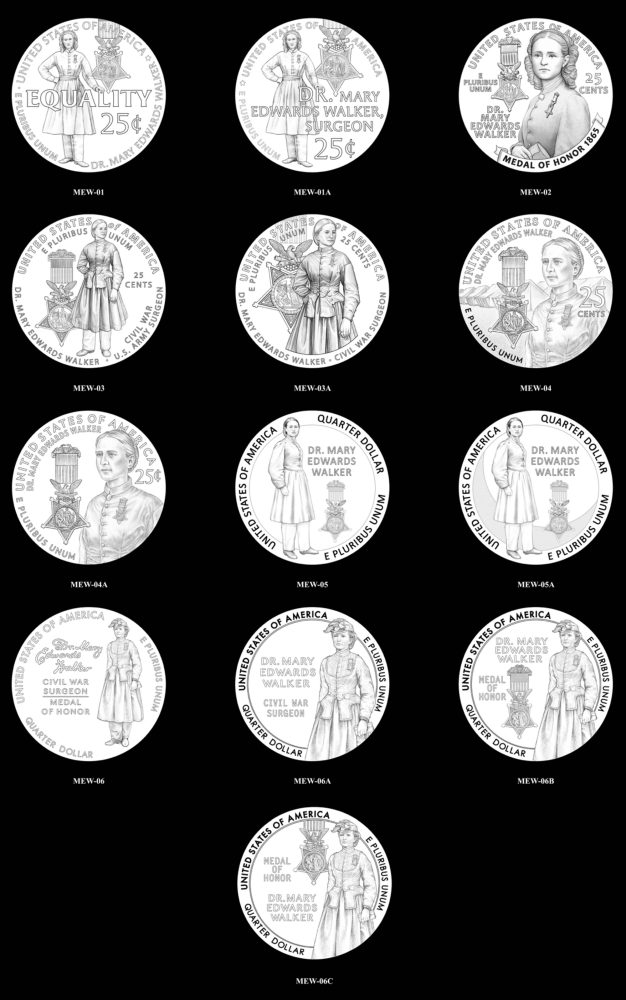 2024 Dr. Mary Edwards Quarter Candidate Designs