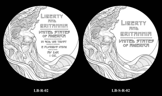 2024 Liberty and Britannia Coin and Medal Candidate Designs LB-R-02 and LB-S-R-02