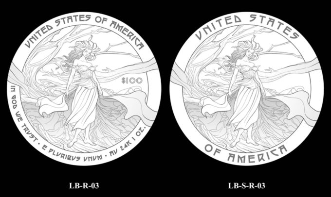 2024 Liberty and Britannia Coin and Medal Candidate Designs LB-R-03 and LB-S-R-03