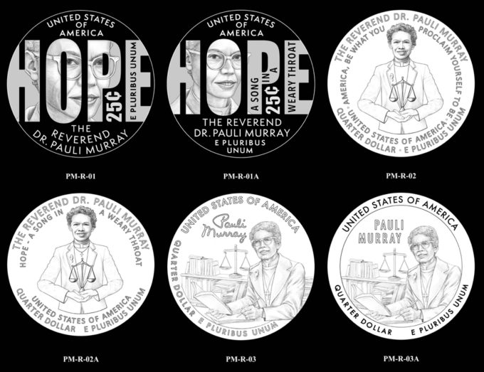 2024 Reverend Dr. Pauli Murray Quarter Candidate Designs