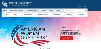 U.S. Mint Announces Honorees for 2024 American Women Quarters US Mint website screenshot 2024 quarters