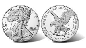 2023-W Proof American Silver Eagle - obverse and reverse