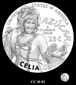 Celia Cruz quarter design CC-R-01