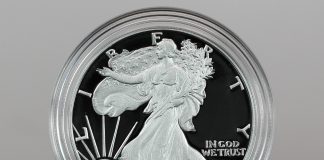 US Mint Sales: Army Medal Debuts; Proof Silver Eagle Gains CoinNews photo 2023-W Proof American Silver Eagle - obverse