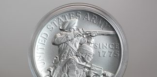 U.S. Army 2.5 Ounce Silver Medal Sells Out CoinNews photo US Army 2.5 Ounce Silver Medal - obverse