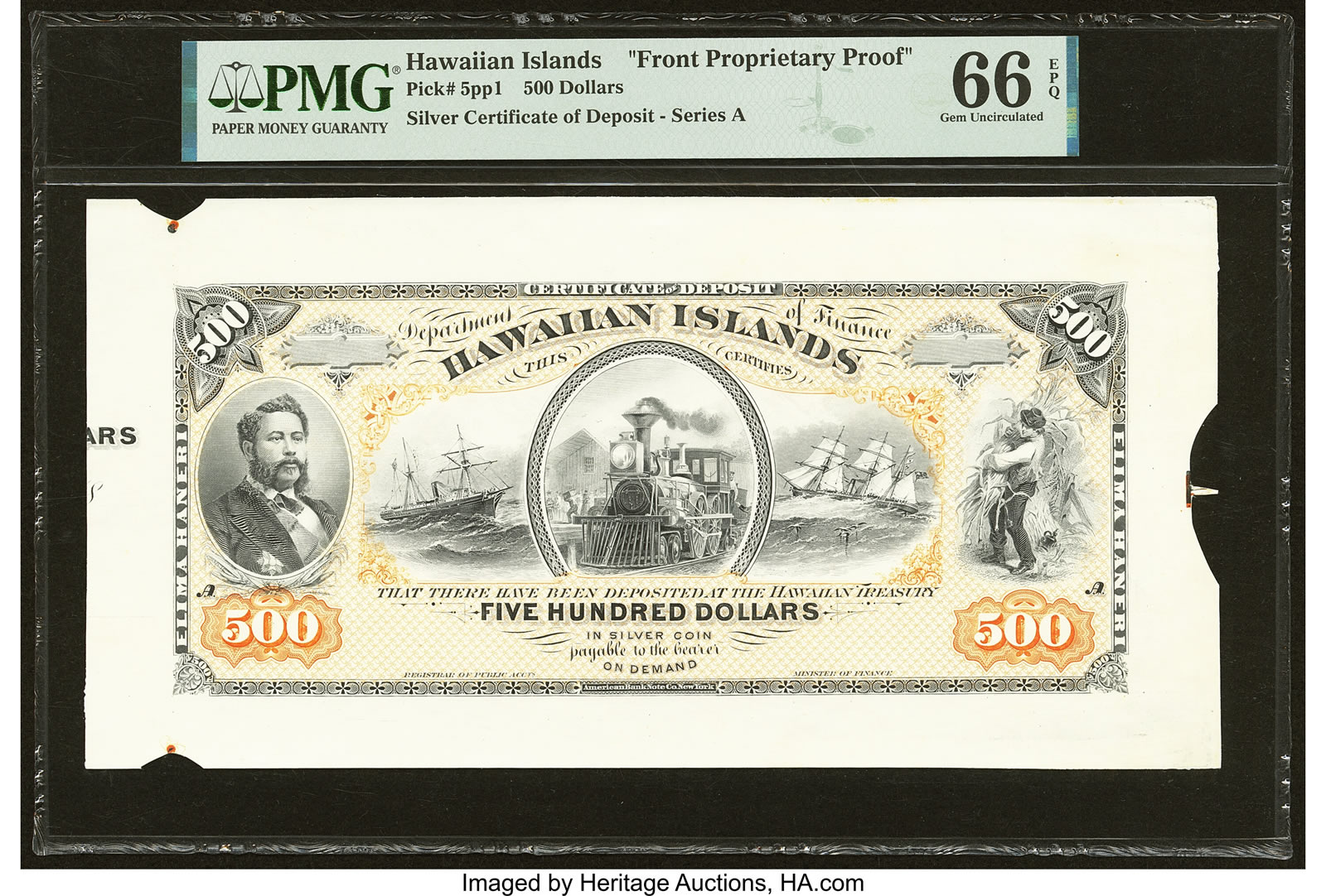 Canada Province of Canada, Montreal 5 Dollars 1.10.1866 PC-4a PMG Choice Fine 15